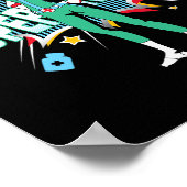 Black Nurses Rock Shirt Super Hero Funny Black Rn Poster (Hoek)