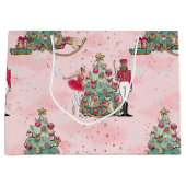 Black Nutcracker Ballet kersttas Groot Cadeauzakje (Voorkant)