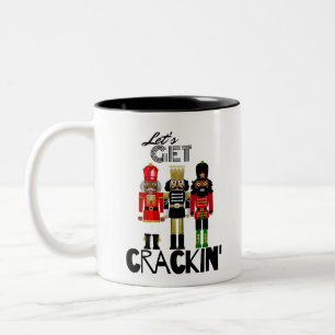 Black Nutcracker "Crackin" Gift Tweekleurige Koffiemok