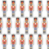 Black Nutcracker Custom-Cut Vinyl Sticker (Voorkant)