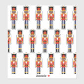 Black Nutcracker Custom-Cut Vinyl Sticker (Vel)