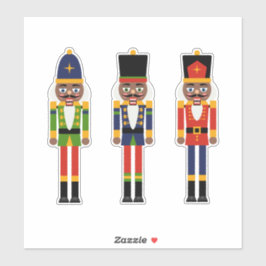 Black Nutcracker Custom-Cut Vinyl Sticker