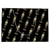 Black Nutcracker Soldaat Kerstmis | Groot Cadeauzakje (Achterkant)