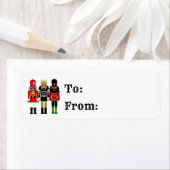 Black Nutkraker Holiday Gift Labels (Insitu)