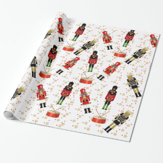 Black Nutkraker Holiday Gift Wrap Cadeaupapier