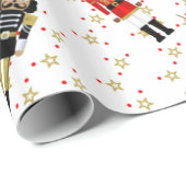 Black Nutkraker Holiday Gift Wrap Cadeaupapier (Rol Hoek)