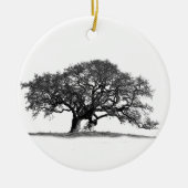 BLACK OAK TREE KERAMISCH ORNAMENT (Voorkant)