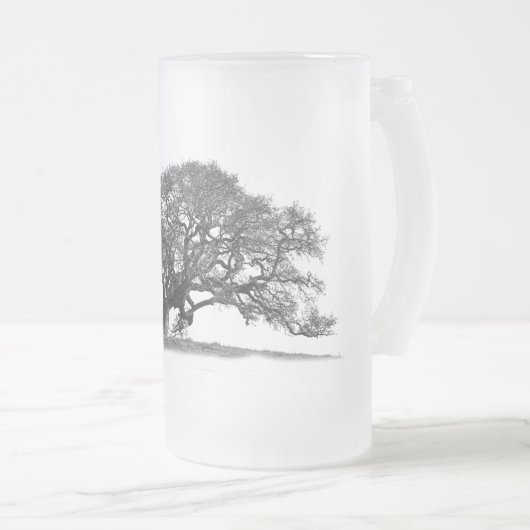 BLACK OAK TREE MATGLAS BIERPUL (Voorkant rechts)