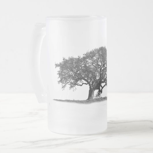 BLACK OAK TREE MATGLAS BIERPUL (Voorkant links)