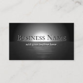 Black Ocean Night Maan Achtergrond Professional Visitekaartje (Voorkant)