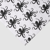 Black Octopus Silhouette Tissuepapier (Detail)