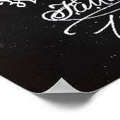 Black | Octrooi op saxofoon Poster (Hoek)