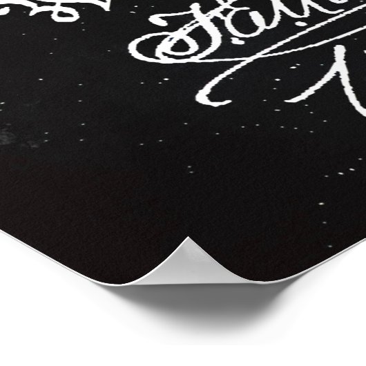 Black | Octrooi op saxofoon Poster (Hoek)