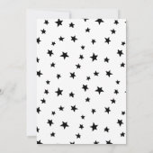 Black Oh Baby Pumpkin Halloween Baby shower Kaart (Achterkant)