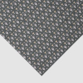 Black Olive Elegant Ditsy Floral Tissuepapier (Detail)