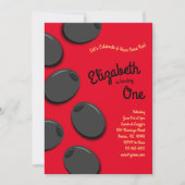 Black Olives verjaardagsfeestje Kaart (Voorkant)