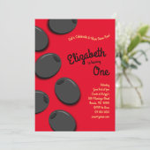 Black Olives verjaardagsfeestje Kaart (Staand voorkant)