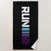 Black Ombré run Active Sports Strandlaken (Voorkant)