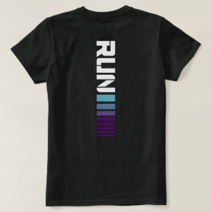 Black Ombré run Active Sports T-shirt