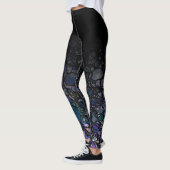Black Ombre w/Blue Black Paars Messcles Leggings (Links)