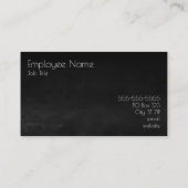 Black Ombre Waterverf Visitekaartje (Achterkant)