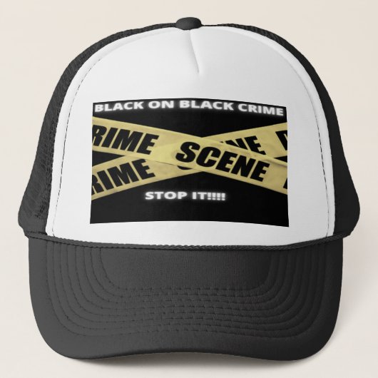 Black-on Black Crime-Petten Trucker Pet (Voorkant)