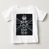 Black on Black Keep Calm en Jouw tekst Union Jack (Voorkant)