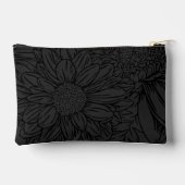 Black on Grey Chrysanthemums with Name Etui (Achterkant)