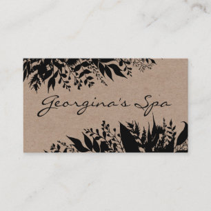 Black on Kraft Handmade Bath Soak Body Butter Soep Visitekaartje