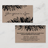 Black on Kraft Handmade Bath Soak Body Butter Soep Visitekaartje (Voorkant / Achterkant)