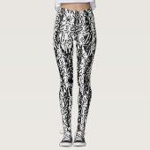 black on white avantacular leggings (Voorkant)