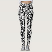 black on white on black leggings (Voorkant)