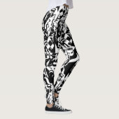 black on white on black leggings (Rechts)