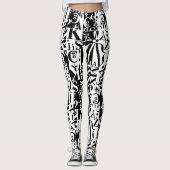 black on white on black leggings (Voorkant)