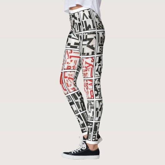 black on white with red leggings (Links)