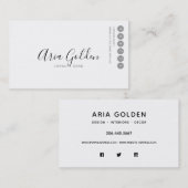 Black on White Zeer minimale Typography Loyalty (Voorkant / Achterkant)