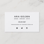 Black on White Zeer minimale Typography Loyalty (Achterkant)