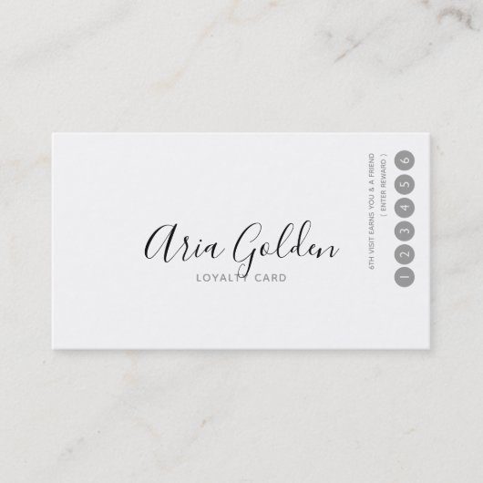 Black on White Zeer minimale Typography Loyalty (Voorkant)