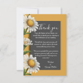 black onyx simple orange Vintage Elegance Bedankkaart (Voorkant)