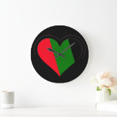 BLACK OP BLACK LOVE CLOCK GROTE KLOK (Huis)