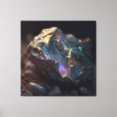 Black Opal Ore Macro Canvas (Voorkant)