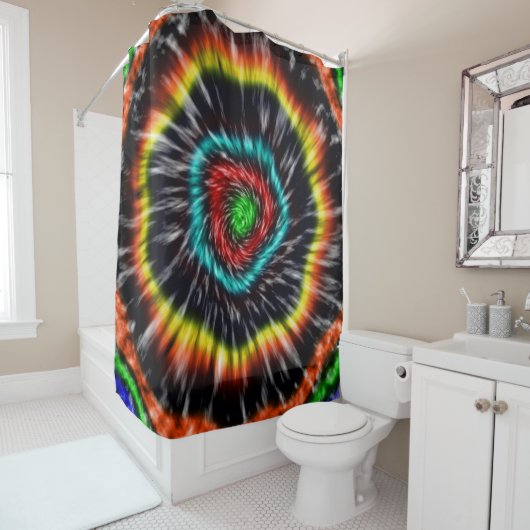 Black Opal Tie Dye Douchegordijn (In situ)