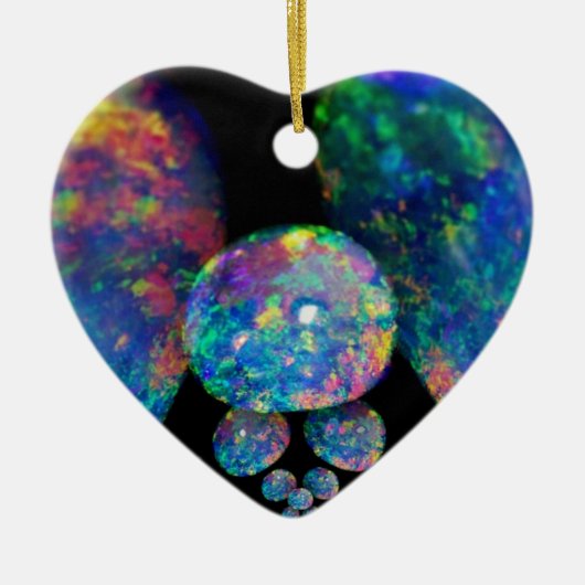 Black Opals Extradinair Gifts van Sharles Keramisch Ornament (Voorkant)
