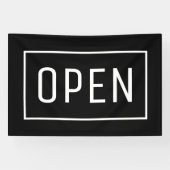 BLACK OPEN SIGN SPANDOEK (Horizontaal)