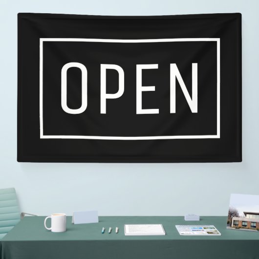 BLACK OPEN SIGN SPANDOEK (Beurs)