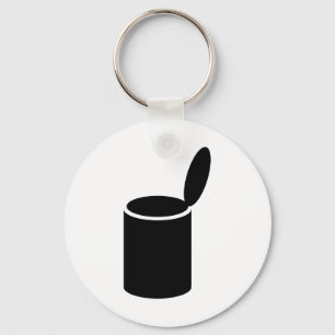 Black Open Tin Sleutelhanger