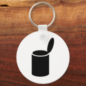 Black Open Tin Sleutelhanger (Voorkant)