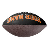 BLACK ORANGE AND WHITE Custom Football (Gedraaid 90)