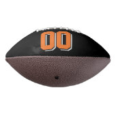 BLACK ORANGE AND WHITE Custom Football (Gedraaid 270)