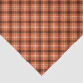 Black & Orange Gingham Tissue Paper Tissuepapier (Detail)